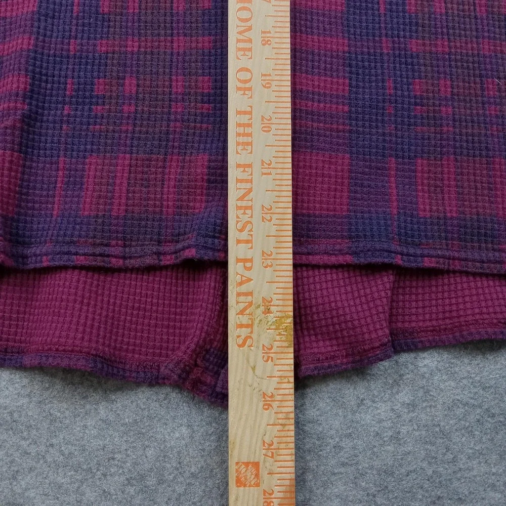 NUNYA Sweater Vest Mens XXL Red‎ Plaid Waffle Knit Nunya Business Funny Logo